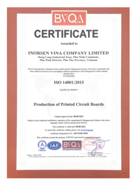 Certification
